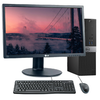 Dell 3040 SFF Bundle Desktop i5-6500 3.2GHz 8GB RAM 480GB SSD + 24" Monitor Display